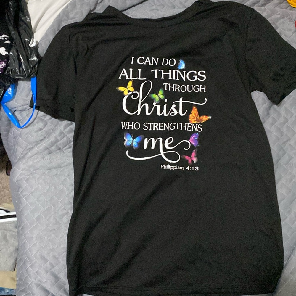 Butterfly scripture shirt